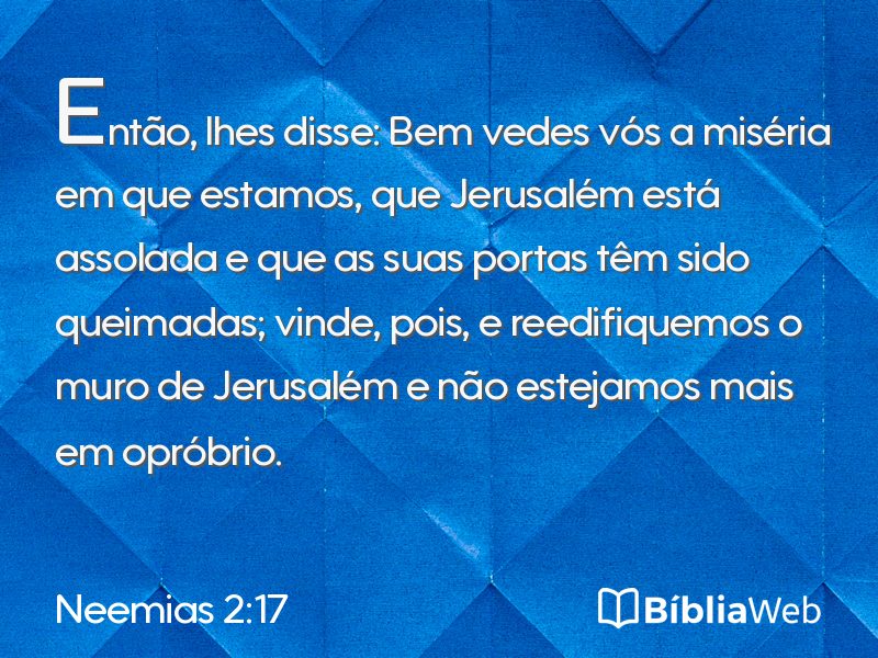 Neemias 2:17 em imagem para compartilhar