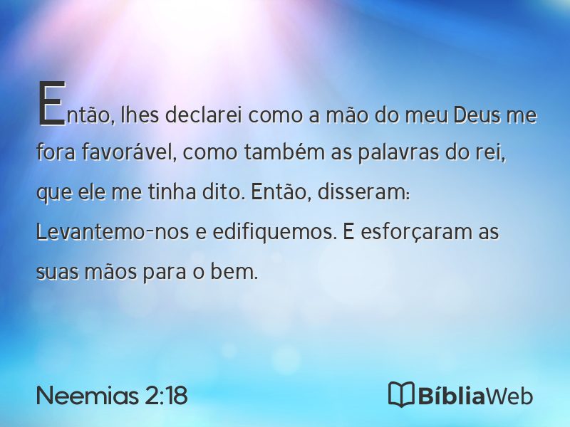 Neemias 2:18 em imagem para compartilhar