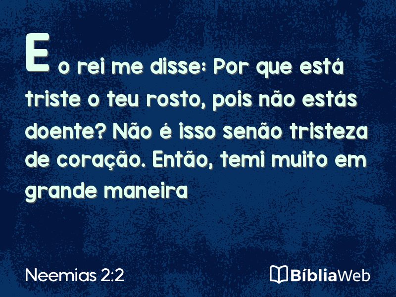 Neemias 2:2 em imagem para compartilhar