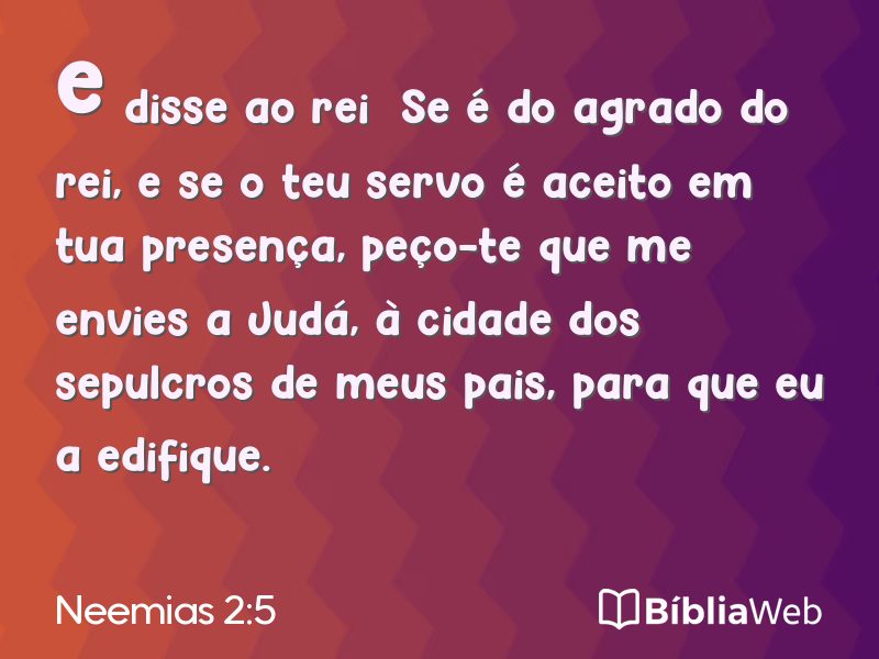 Neemias 2:5 em imagem para compartilhar