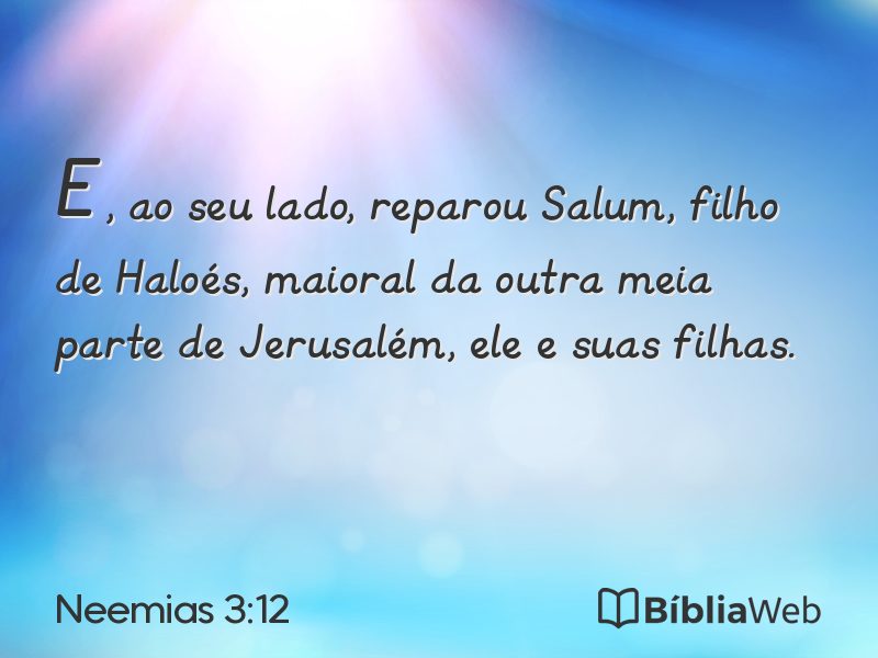 Neemias 3:12 em imagem para compartilhar