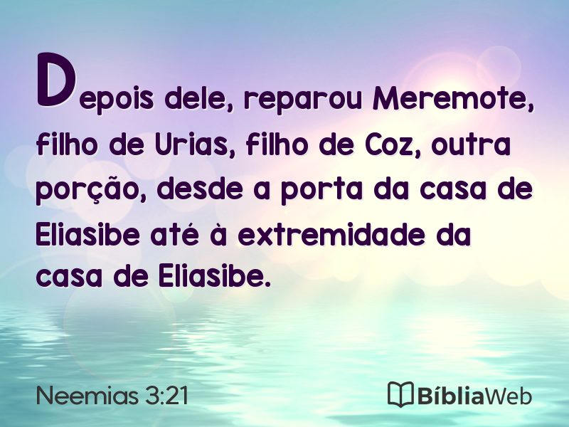 Neemias 3:21 em imagem para compartilhar