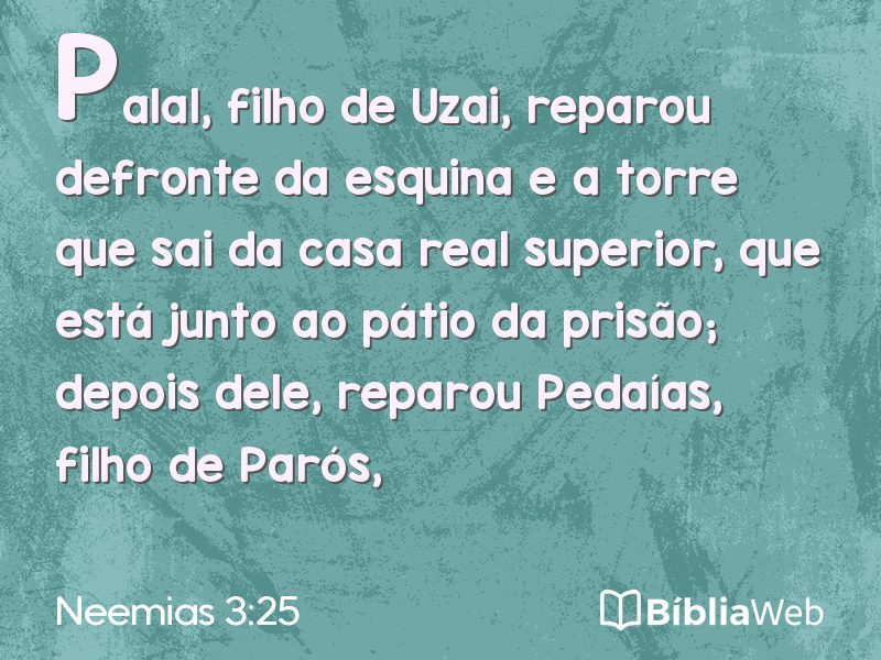 Neemias 3:25 em imagem para compartilhar