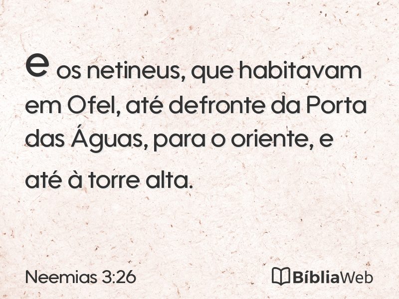 Neemias 3:26 em imagem para compartilhar