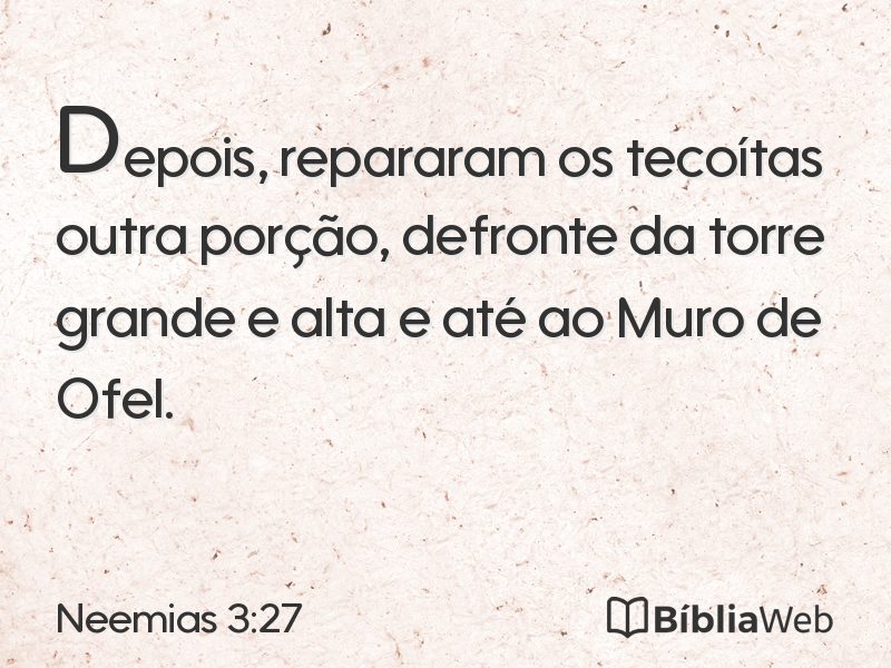 Neemias 3:27 em imagem para compartilhar