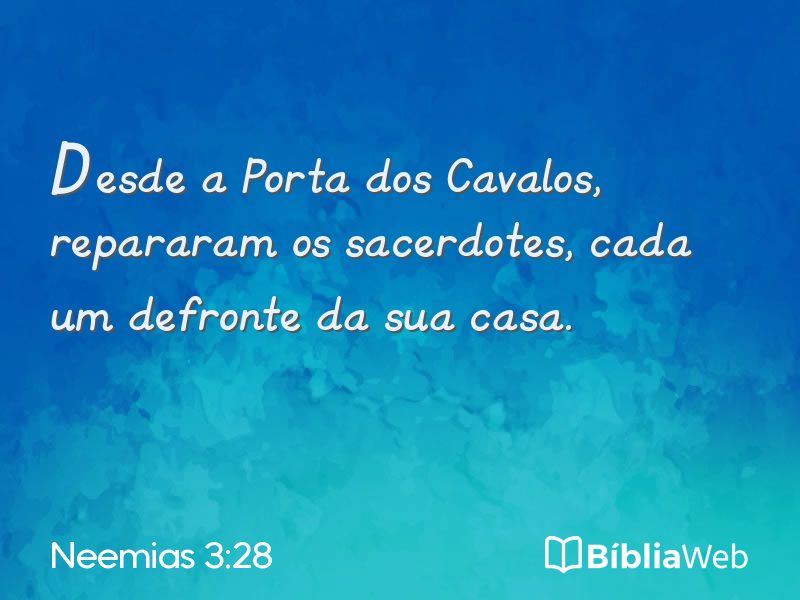 Neemias 3:28 em imagem para compartilhar