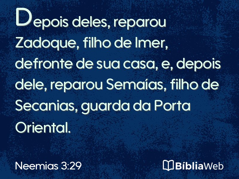 Neemias 3:29 em imagem para compartilhar