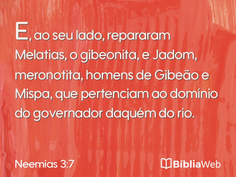 Neemias 3:7 em imagem para compartilhar