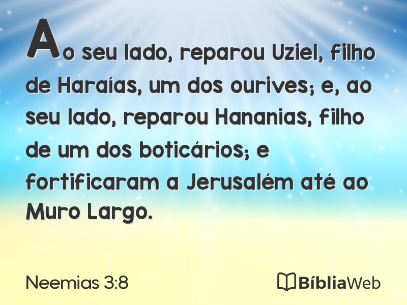 Neemias 3:8 em imagem para compartilhar