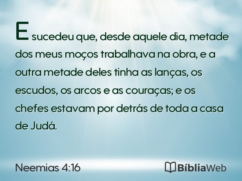 Neemias 4:16 em imagem para compartilhar