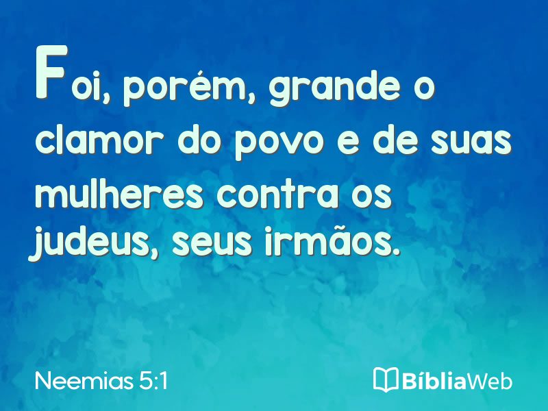 Neemias 5:1 em imagem para compartilhar