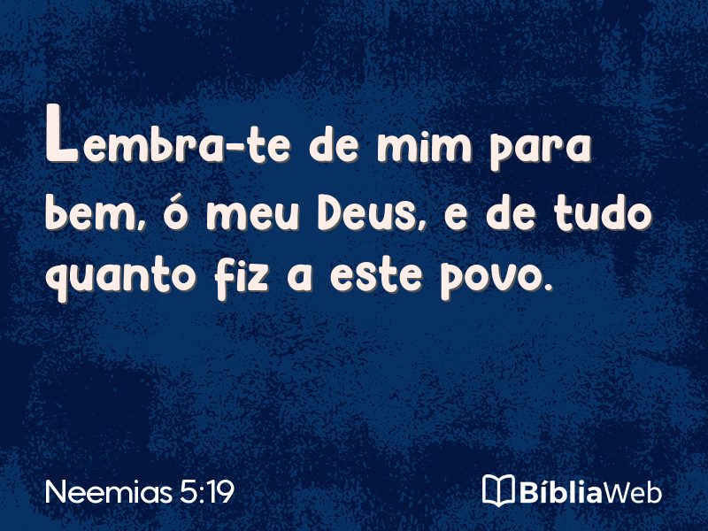 Neemias 5:19 em imagem para compartilhar