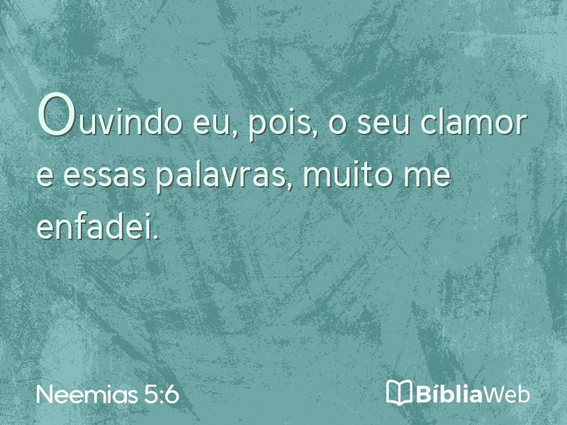Neemias 5:6 em imagem para compartilhar