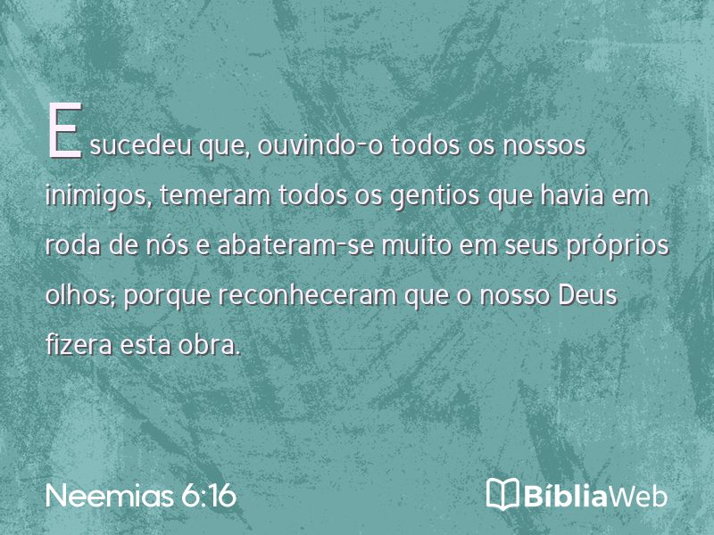 Neemias 6:16 em imagem para compartilhar