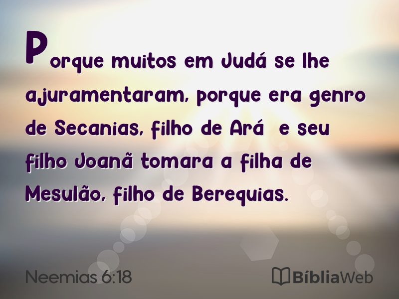 Neemias 6:18 em imagem para compartilhar
