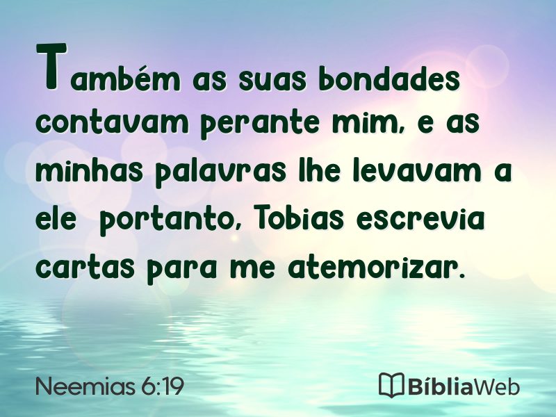 Neemias 6:19 em imagem para compartilhar