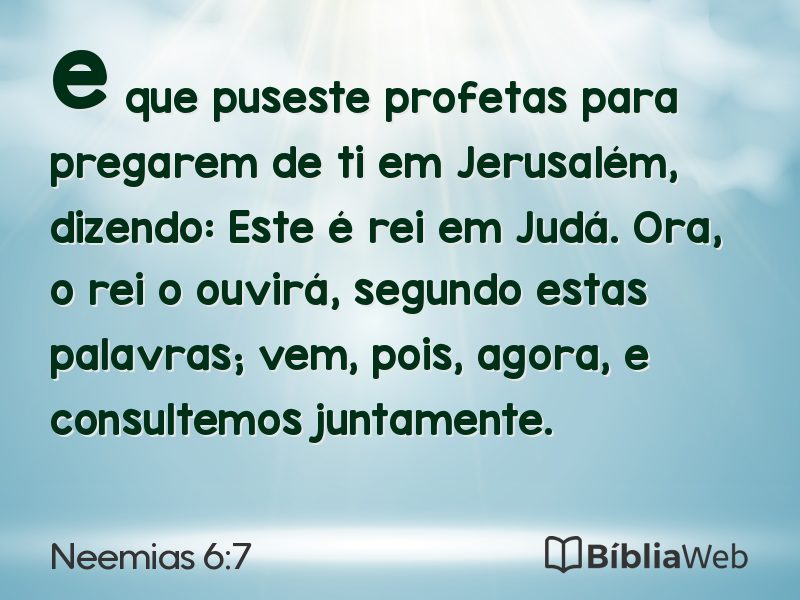 Neemias 6:7 em imagem para compartilhar