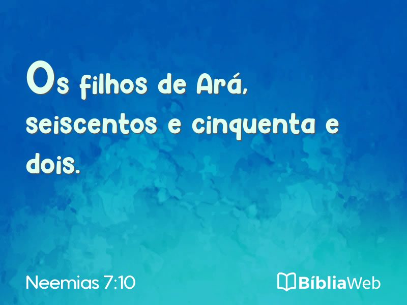 Neemias 7:10 em imagem para compartilhar