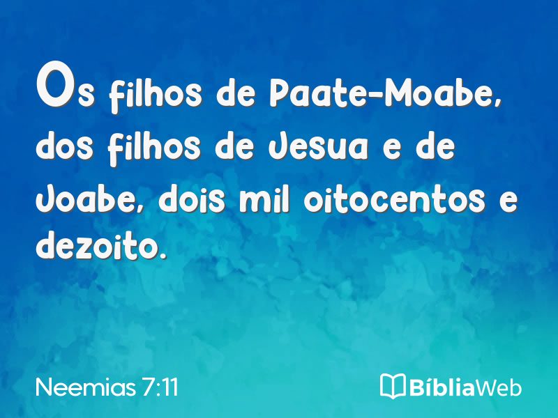 Neemias 7:11 em imagem para compartilhar