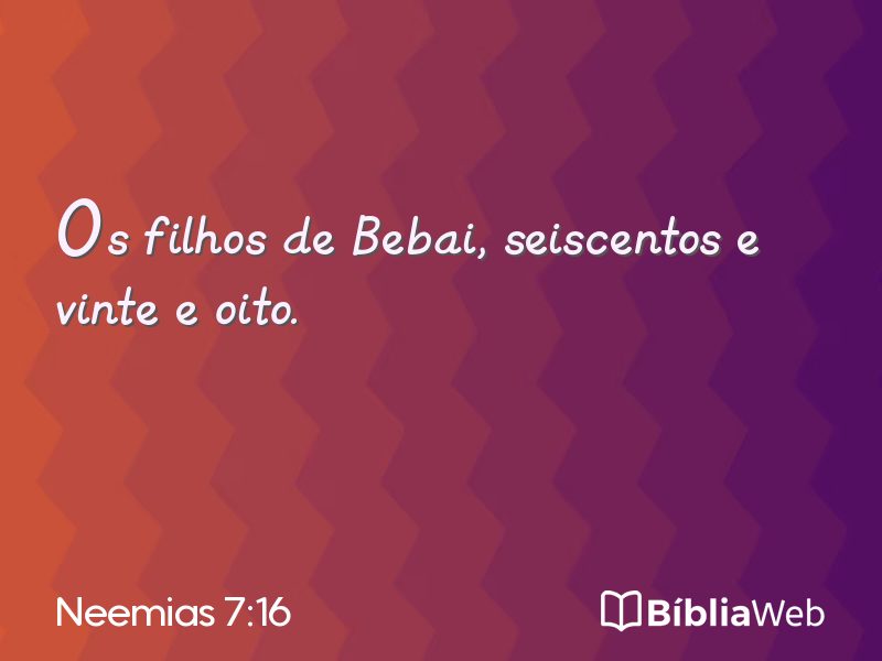 Neemias 7:16 em imagem para compartilhar