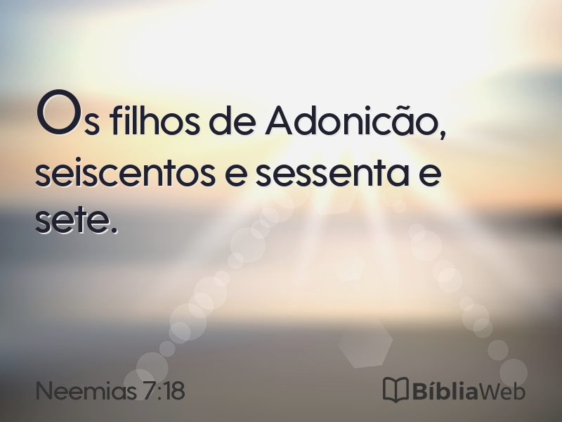 Neemias 7:18 em imagem para compartilhar
