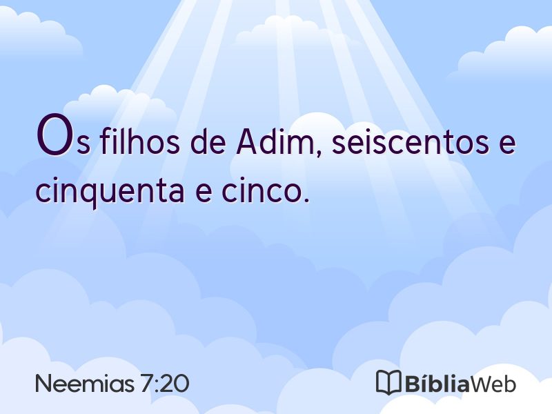 Neemias 7:20 em imagem para compartilhar