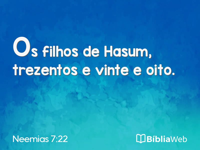 Neemias 7:22 em imagem para compartilhar