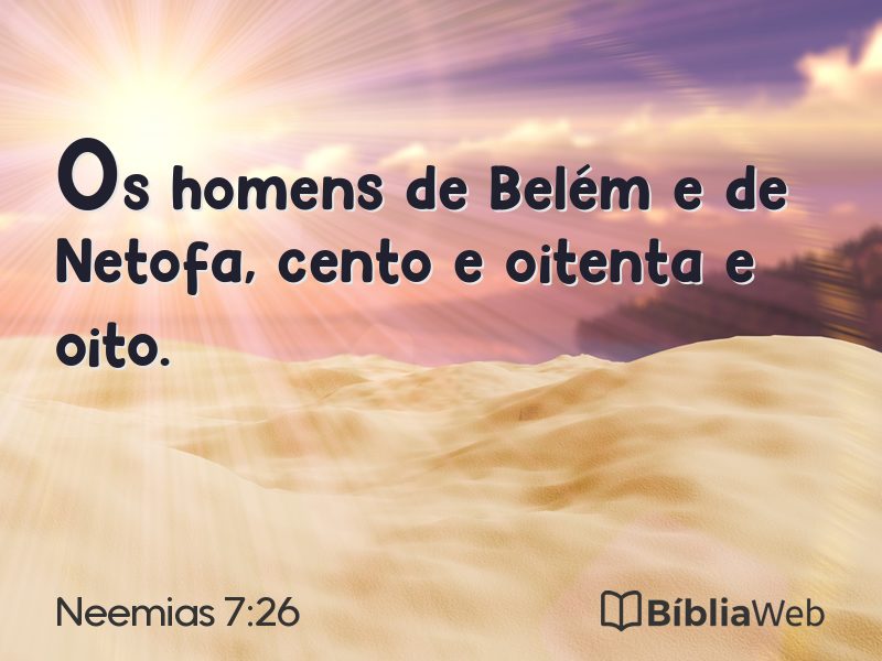 Neemias 7:26 em imagem para compartilhar