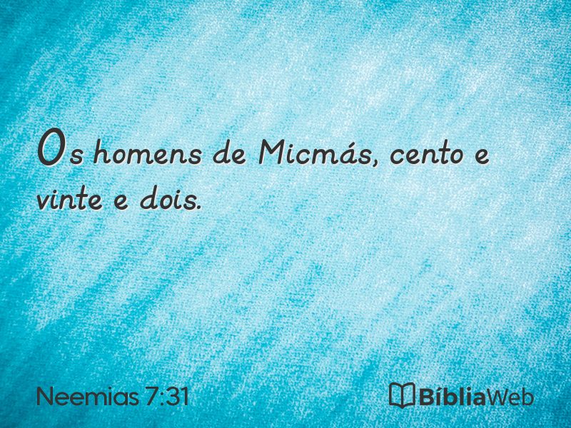 Neemias 7:31 em imagem para compartilhar