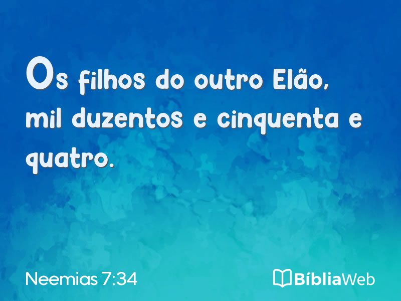 Neemias 7:34 em imagem para compartilhar