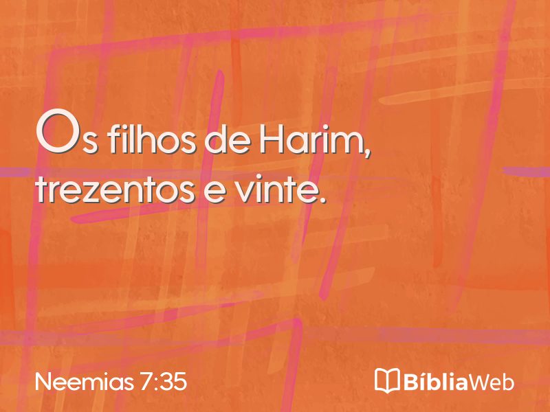 Neemias 7:35 em imagem para compartilhar