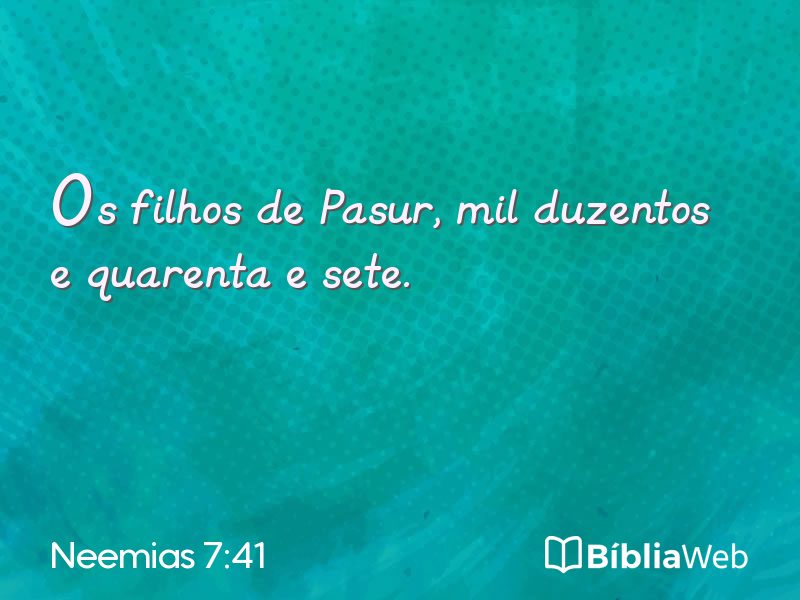 Neemias 7:41 em imagem para compartilhar