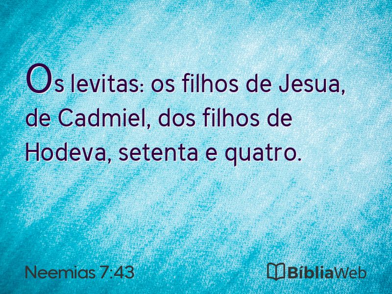 Neemias 7:43 em imagem para compartilhar
