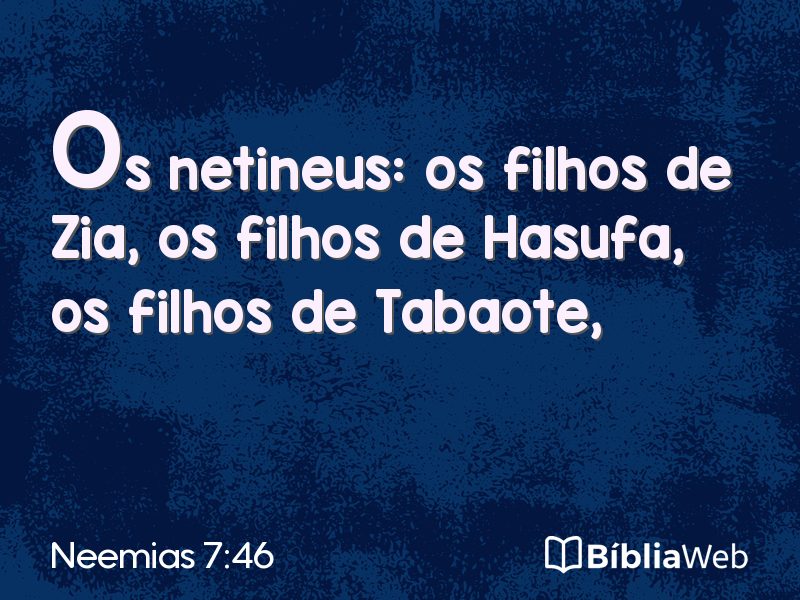 Neemias 7:46 em imagem para compartilhar