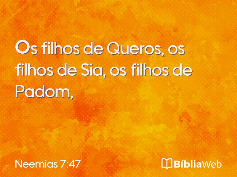 Neemias 7:47 em imagem para compartilhar
