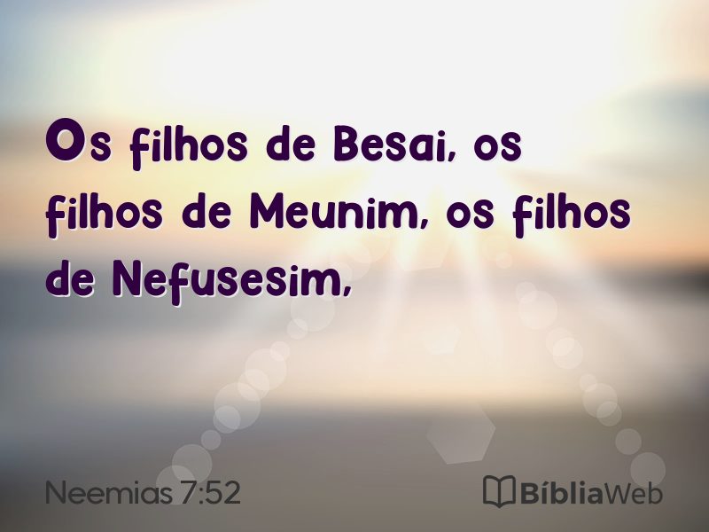 Neemias 7:52 em imagem para compartilhar