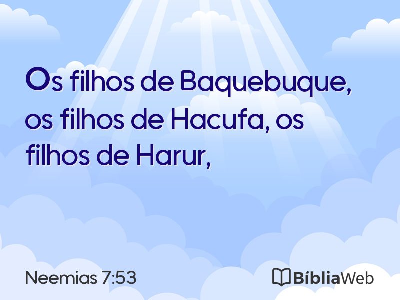 Neemias 7:53 em imagem para compartilhar