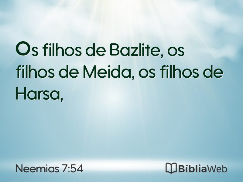 Neemias 7:54 em imagem para compartilhar
