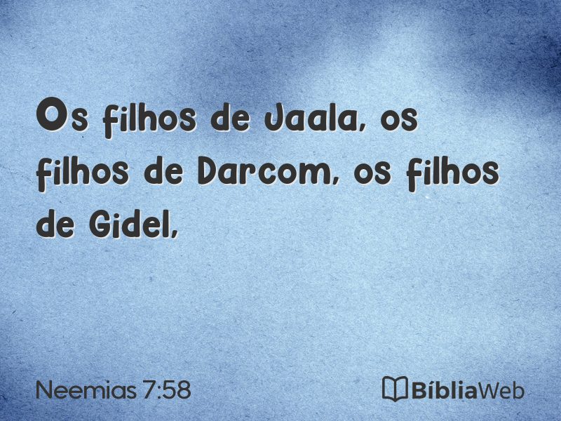 Neemias 7:58 em imagem para compartilhar