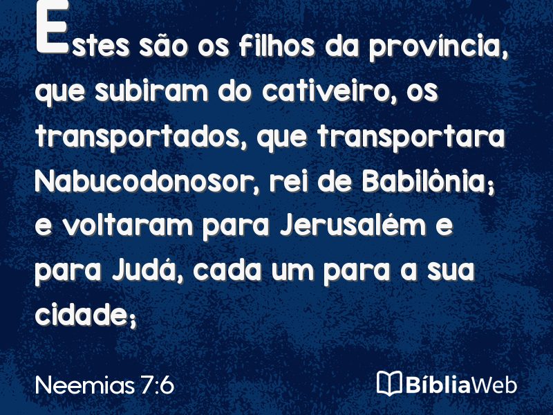 Neemias 7:6 em imagem para compartilhar