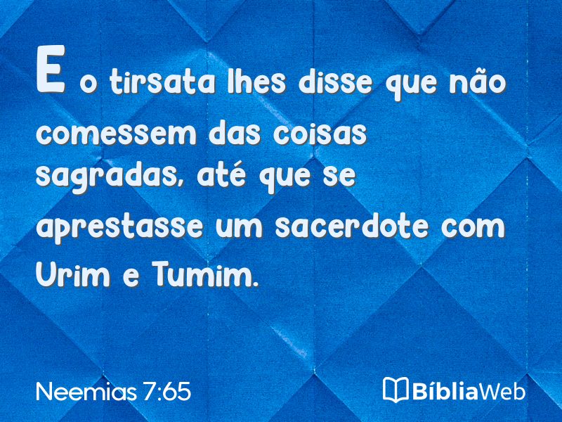 Neemias 7:65 em imagem para compartilhar