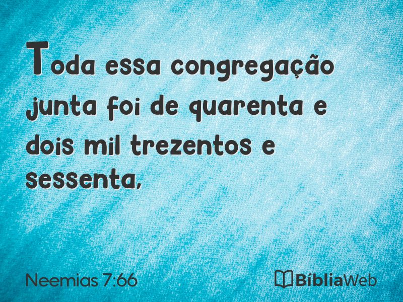 Neemias 7:66 em imagem para compartilhar