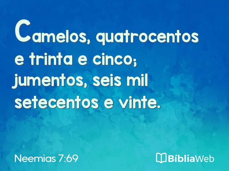 Neemias 7:69 em imagem para compartilhar