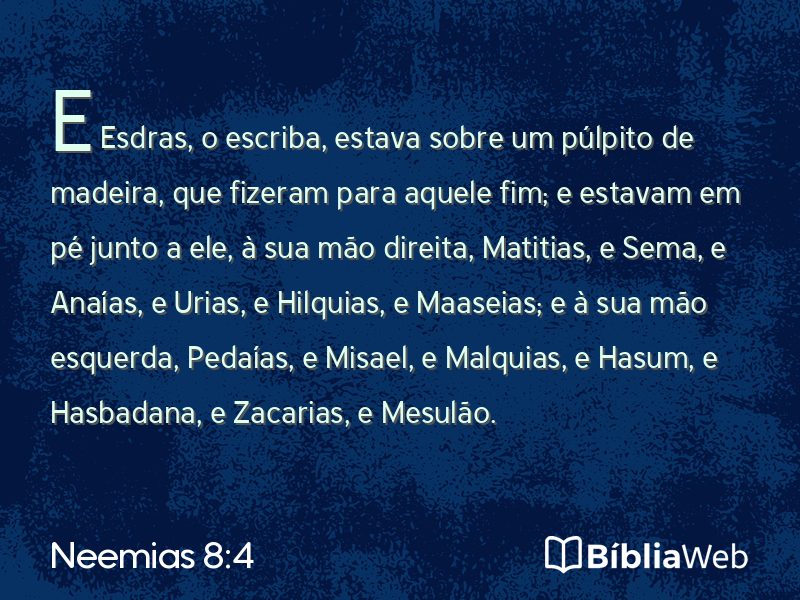 Neemias 8:4 em imagem para compartilhar