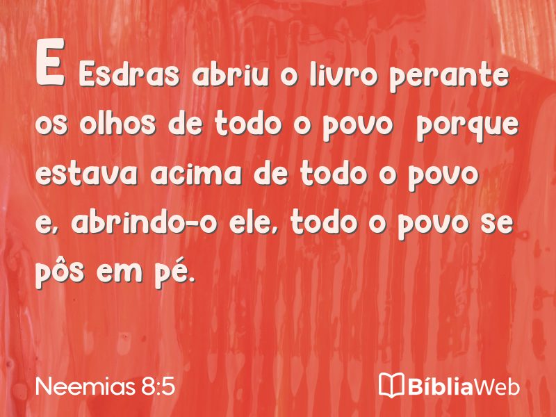Neemias 8:5 em imagem para compartilhar