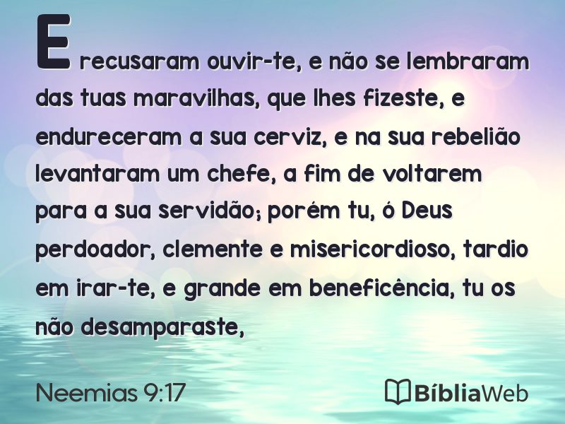 Neemias 9:17 em imagem para compartilhar