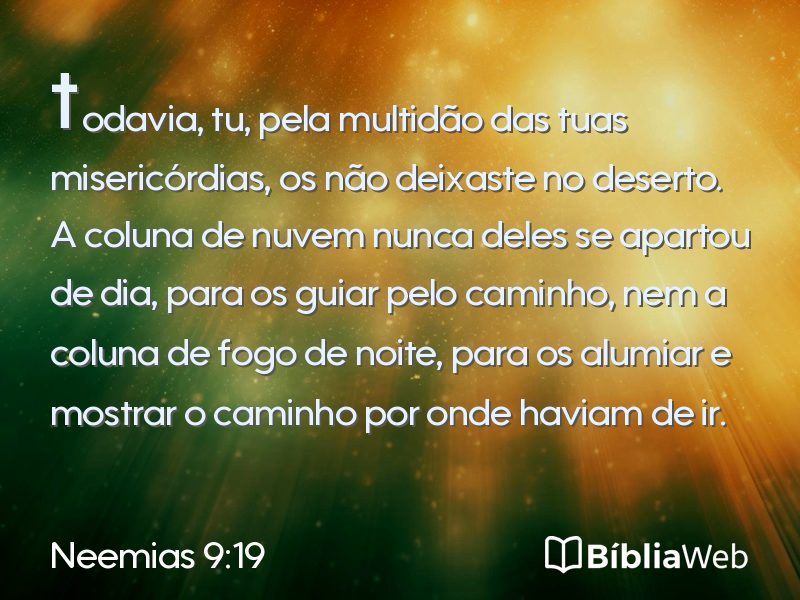 Neemias 9:19 em imagem para compartilhar