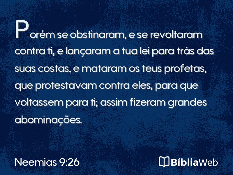 Neemias 9:26 em imagem para compartilhar