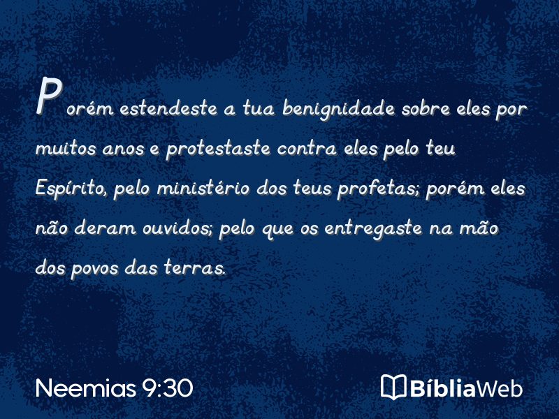 Neemias 9:30 em imagem para compartilhar