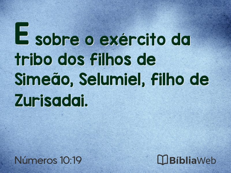 Números 10:19 em imagem para compartilhar
